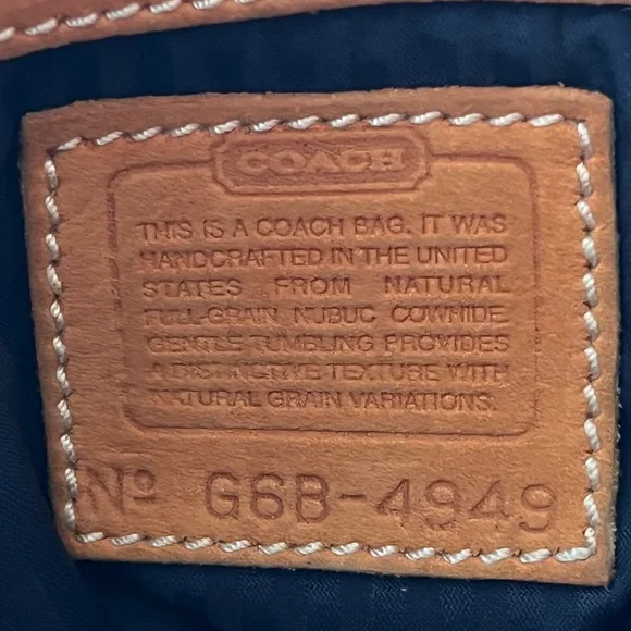 Vintage Coach Orange Nubuc Shoulder Bag